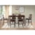 Elements International Alex Transitional Counter Height 7-Piece Dining Set