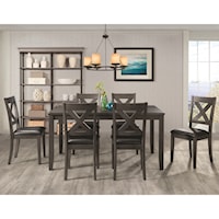 Transitional 7-Piece Dining Set