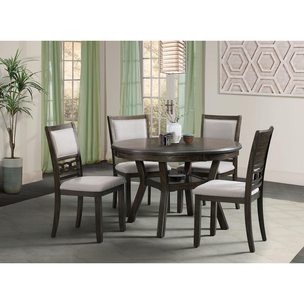 Elements International Amherst Standard Height Dining Table
