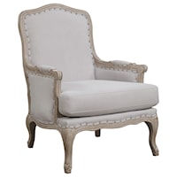 Relaxed Vintage Upholstered Accent Chair
