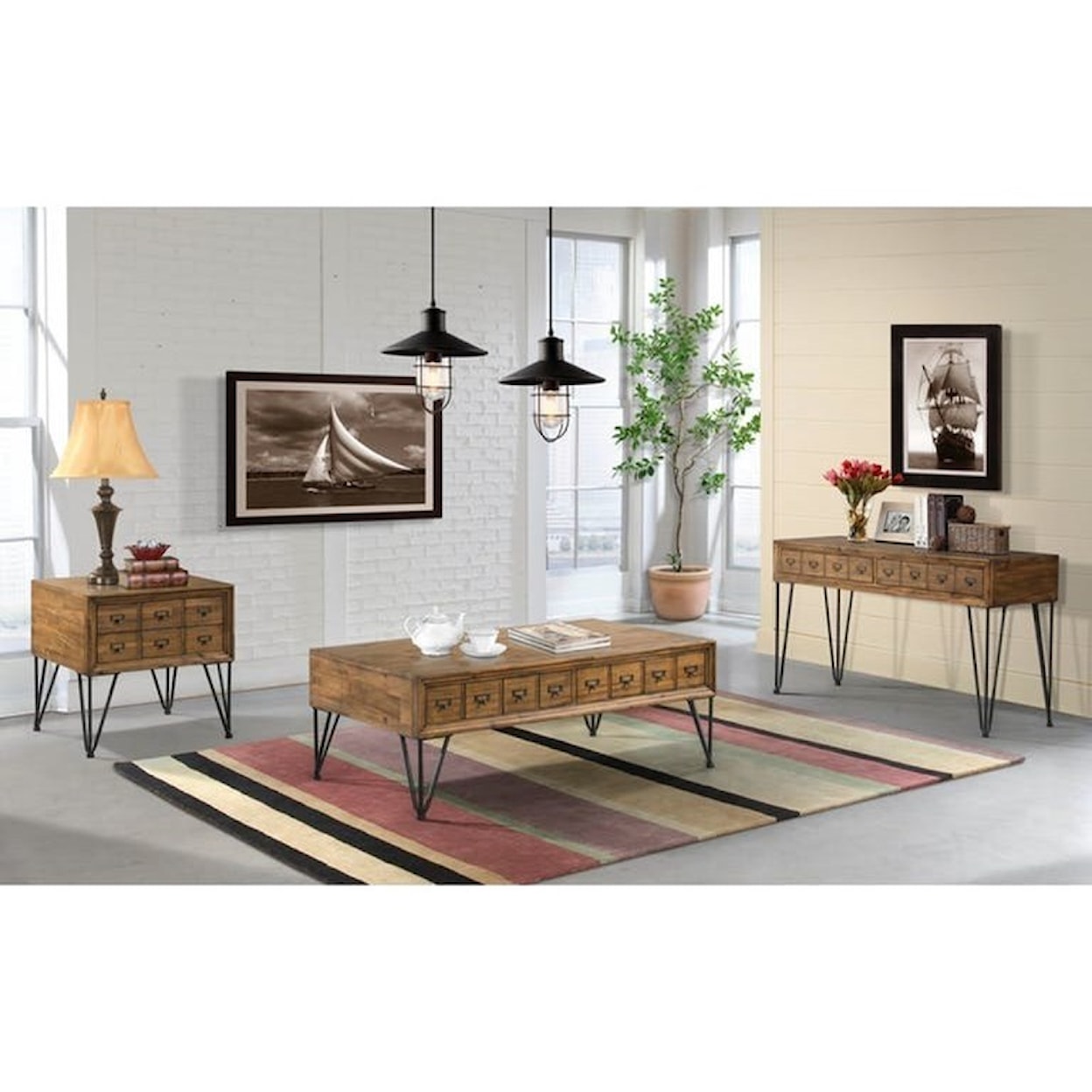 Elements International Boone End Table