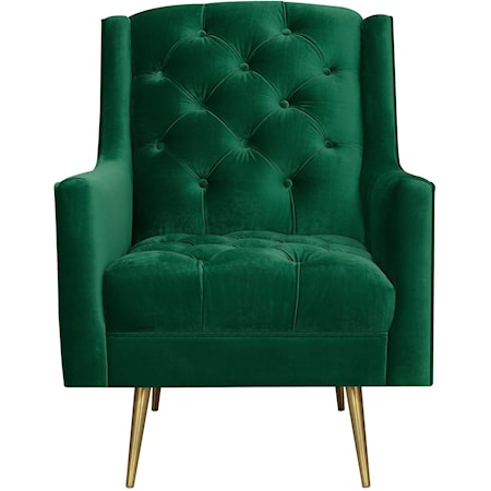 Accent Chair with Gold Legs