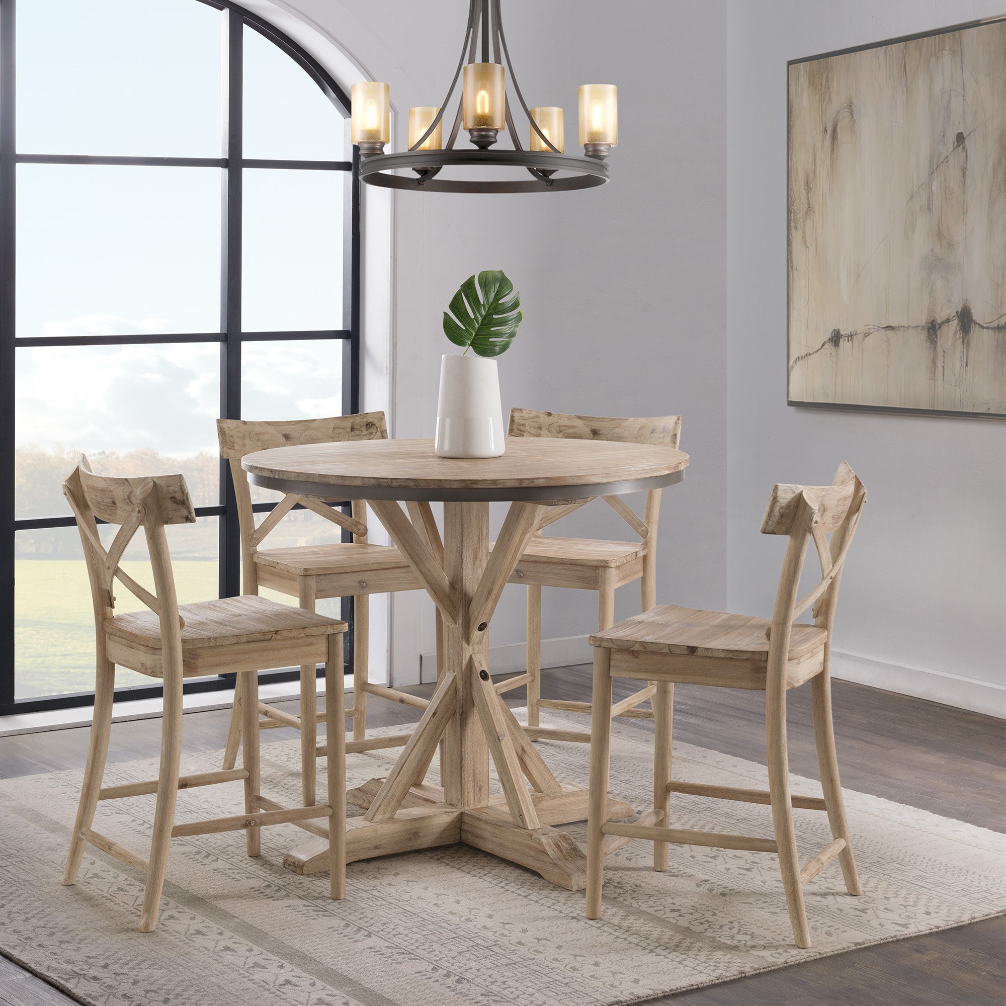Elements International Callista Counter Height Stool