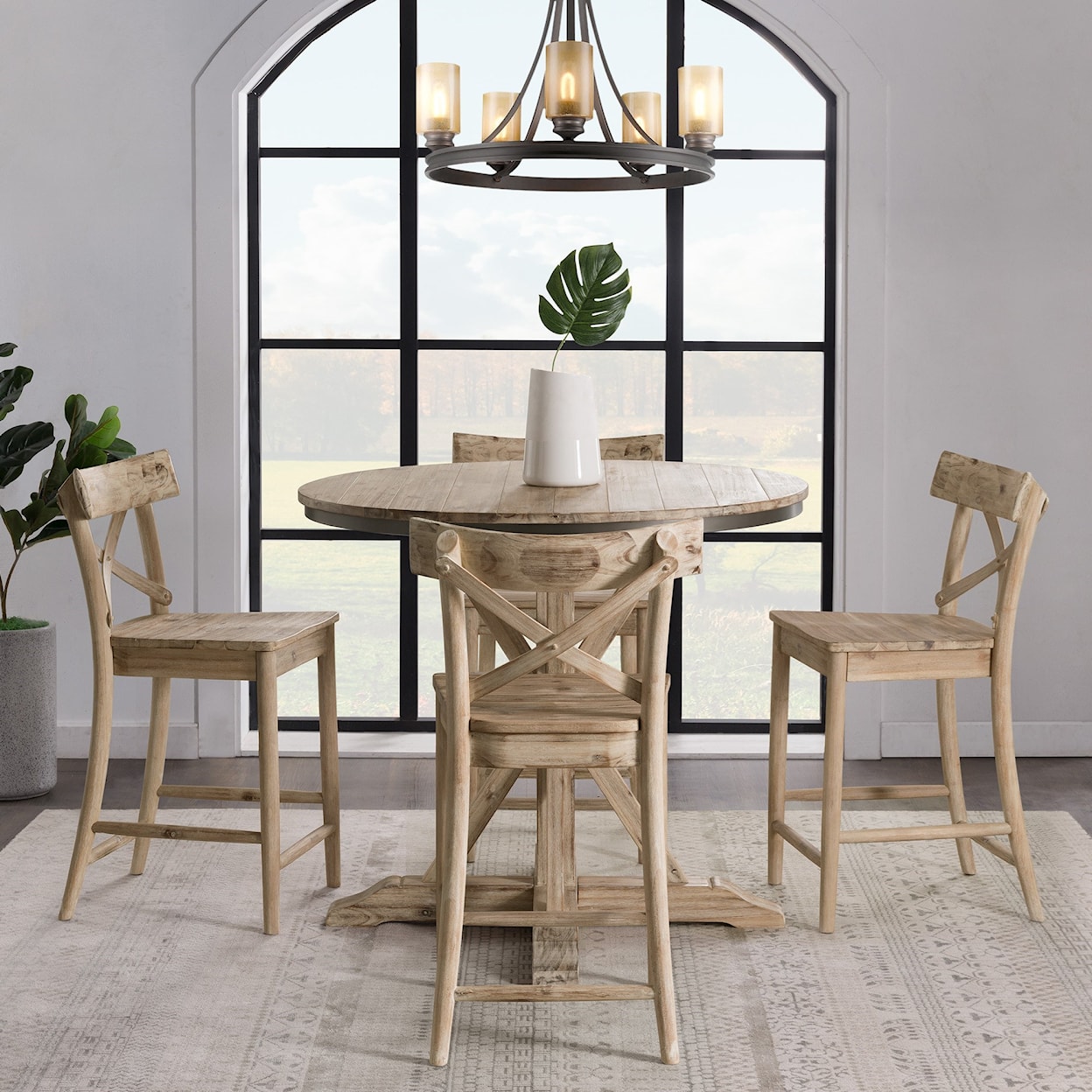 Elements Callista Round Counter Height Dining Table