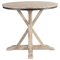 Rustic Round Counter Height Dining Table
