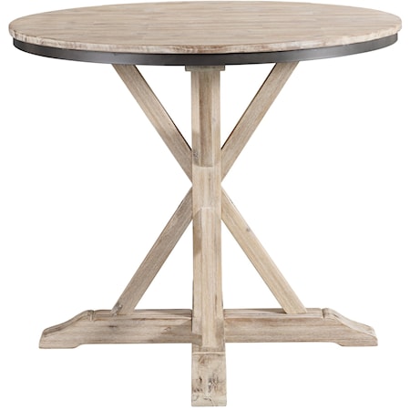 Rustic Round Counter Height Dining Table