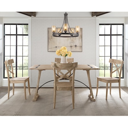 Folding Top 5-Piece Dining Set