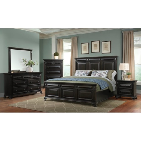 Dresser and Mirror Set