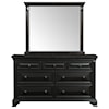 Elements International Calloway Dresser and Mirror Set