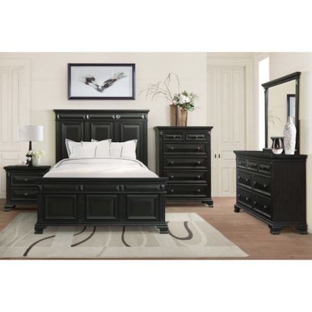 Dresser and Mirror Set