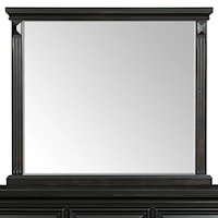 Framed Dresser Mirror with Fluted Pilasters