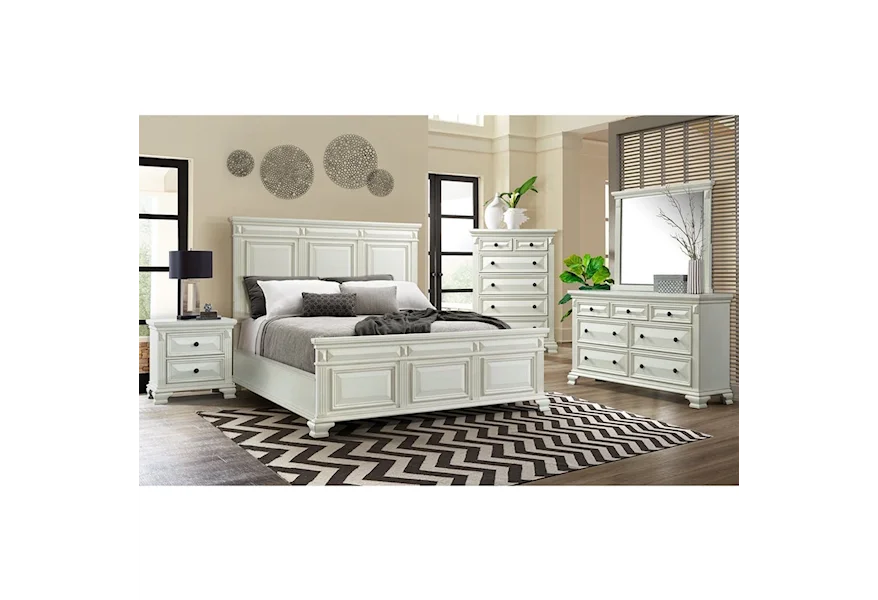 Calloway 5-Piece King Bedroom Group by Elements International at Johnny Janosik