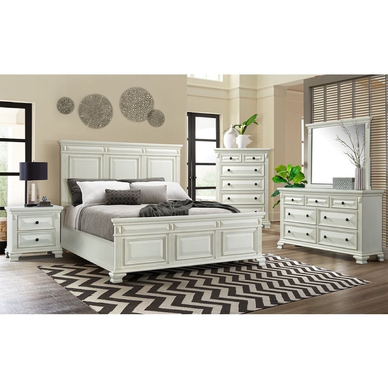 Elements International Calloway 5-Piece Queen Bedroom Group