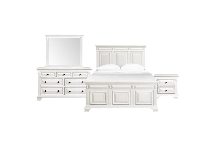 Calloway 4-Piece Queen Bedroom Group by Elements International at Sam's Appliance & Furniture