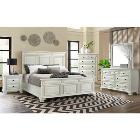Dresser and Mirror Set