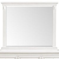 Framed Dresser Mirror with Fluted Pilasters