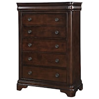 Transitional 5-Drawer Chest