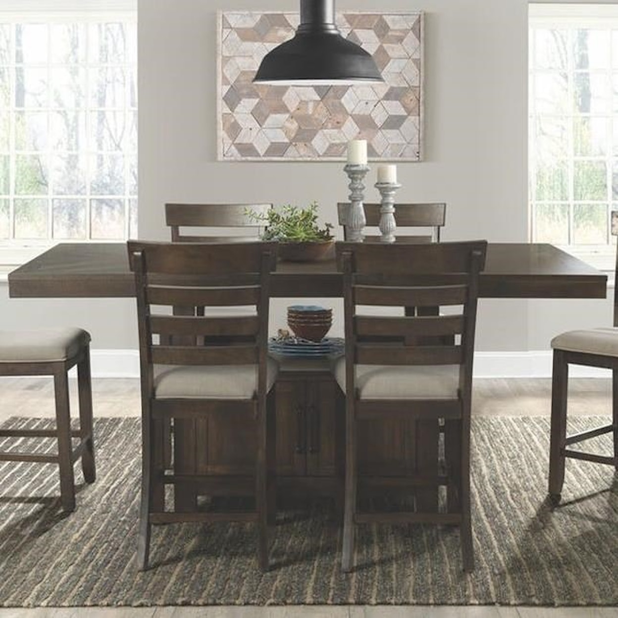 Elements International Colorado Counter Height Dining Set