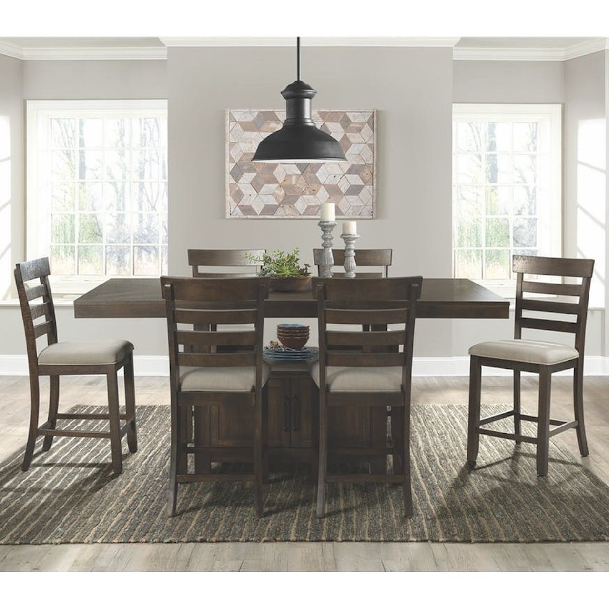 Elements International Colorado Counter Height Dining Set
