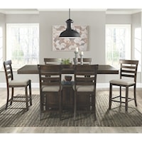 Counter Height Dining Set with Built-in Storage