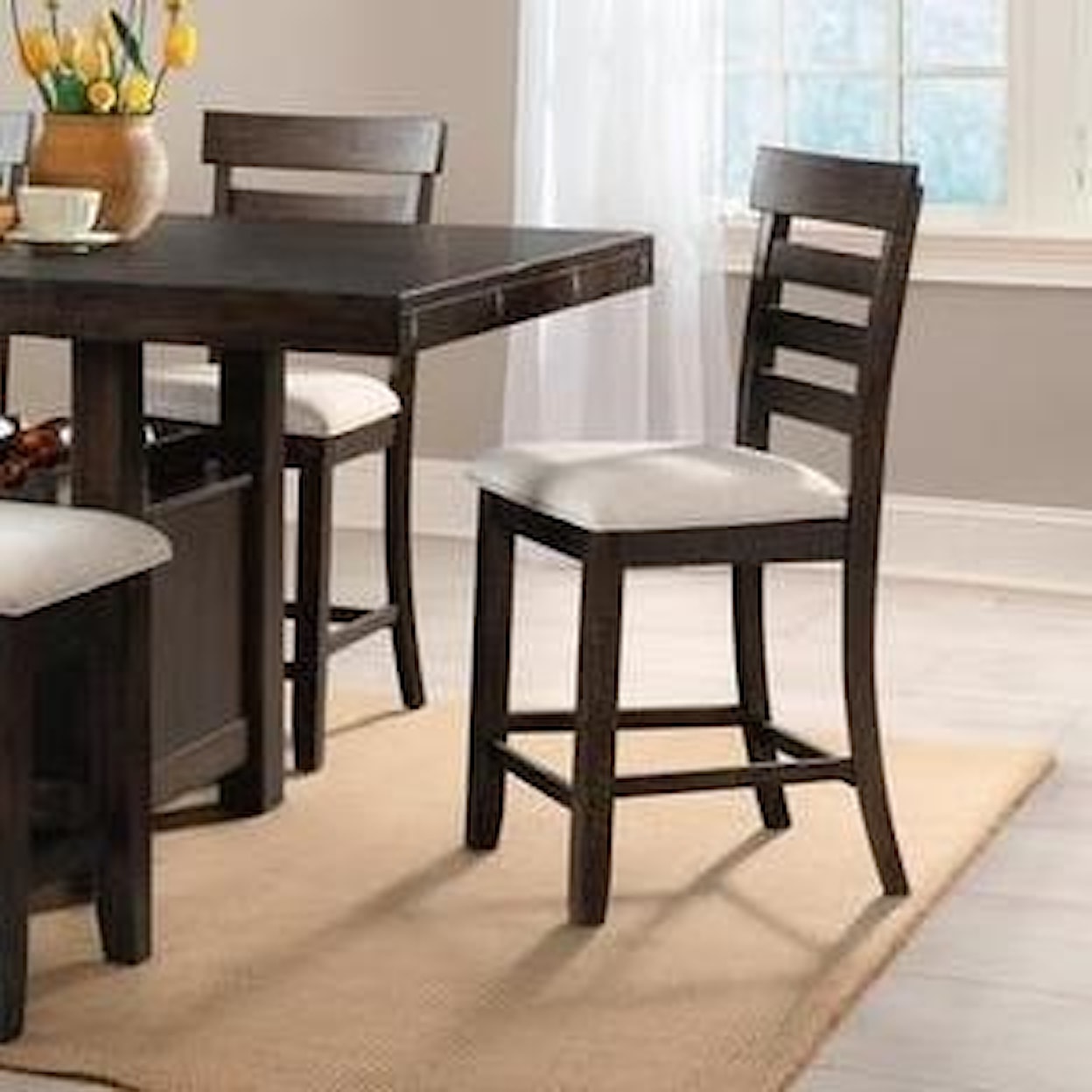 Elements International Colorado COLORADO PUB TABLE SIDE CHAIR | W/CUSHION SE