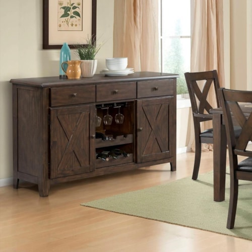 Server with Wine Storage