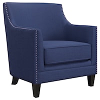 Transitional Accent Chair with Nailhead Trim