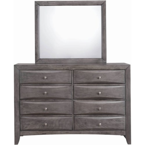 8-Drawer Dresser and Mirror