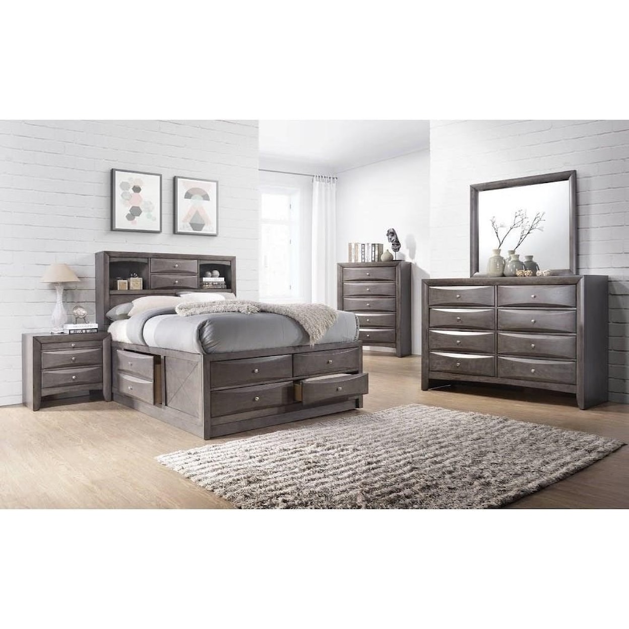 Elements International Emily 8 Drawer Dresser