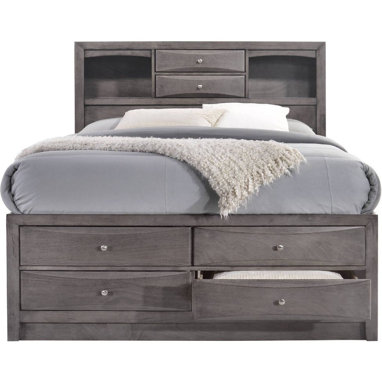 Elements International Emily Queen Storage Bedroom Group