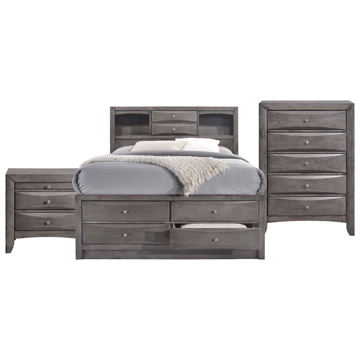 Elements International Emily Queen Bedroom Group