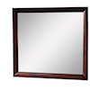 Elements International Emily Mirror with Wood Frame