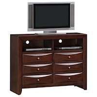 6-Drawer Media Chest with Cord Access Holes