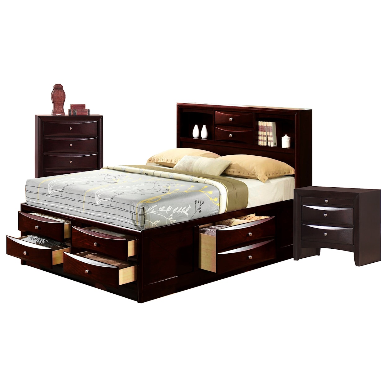 Elements International Emily Queen Bedroom Group