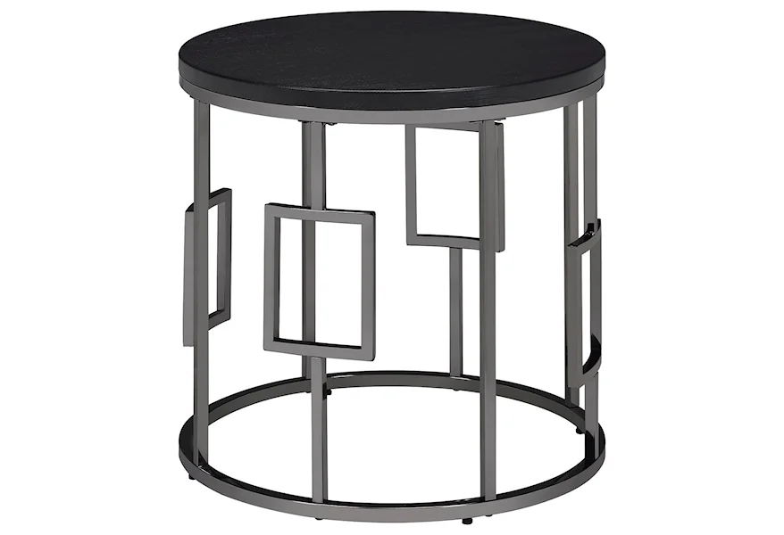 Ester Round End Table by Elements International at Sam Levitz Furniture