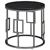 Elements International Ester Round End Table