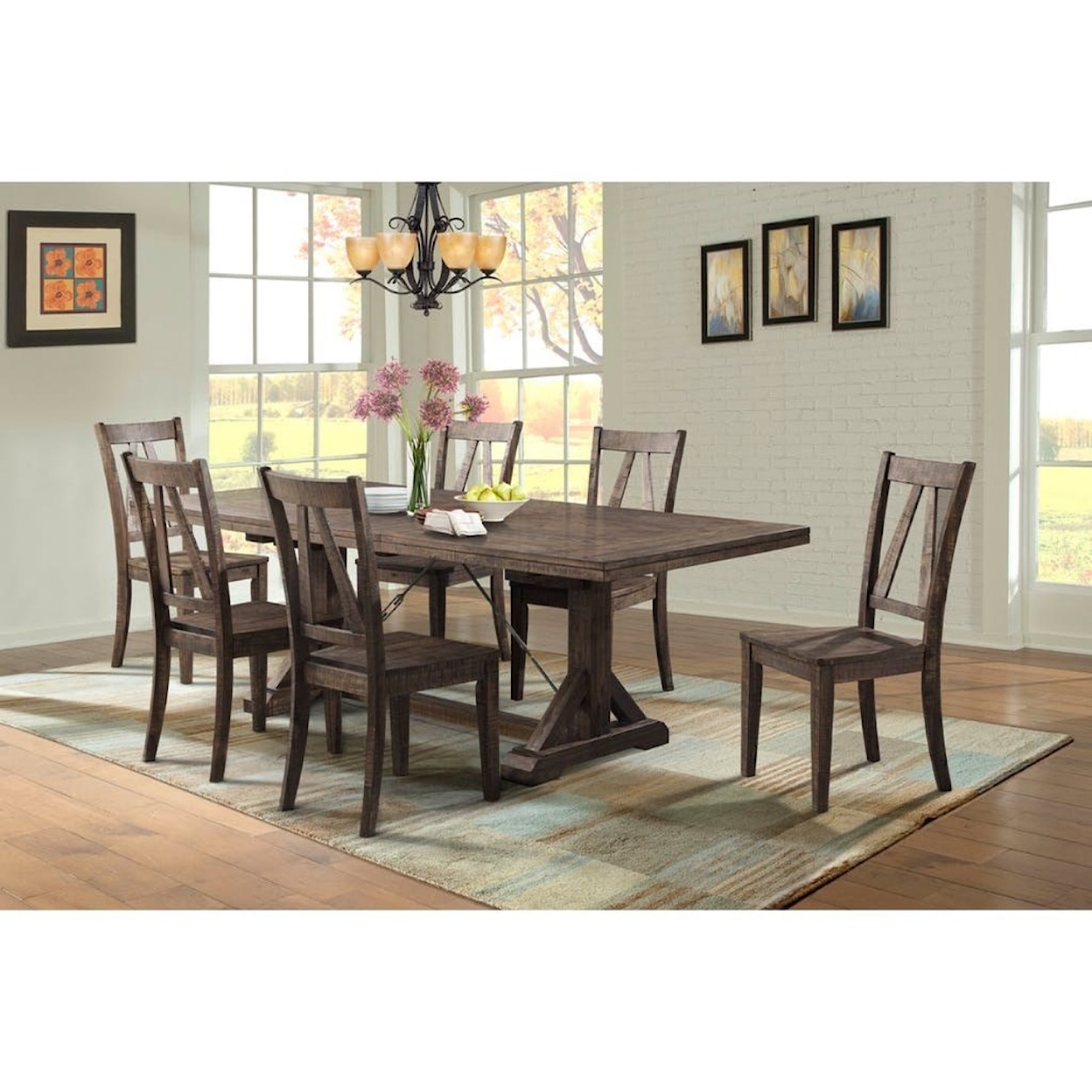 Elements International Finn Dining Room Table