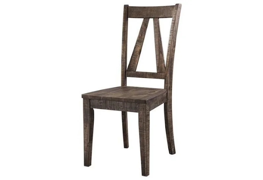 Finn Wood Side Chair by Elements International at Sam's Appliance & Furniture
