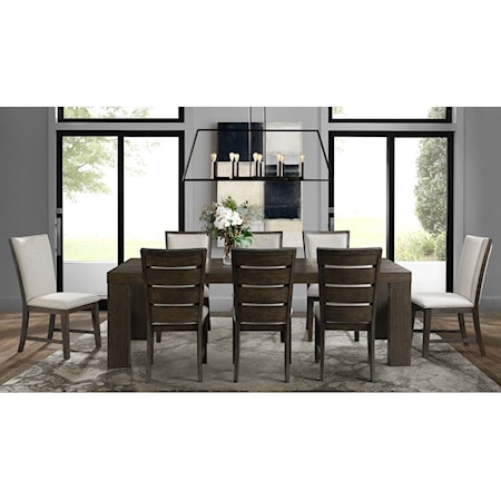 Dining Table Set with 8 Chairs