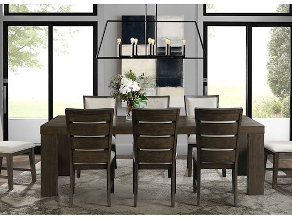 Dining Table Set with 8 Chairs