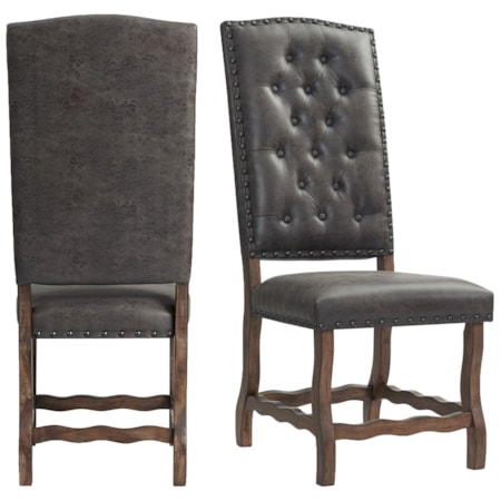 Tufted Tall Back Side Chair