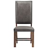 Elements International Gramercy Tall Back Side Chair