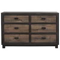 Two-Tone 6-Drawer Dresser