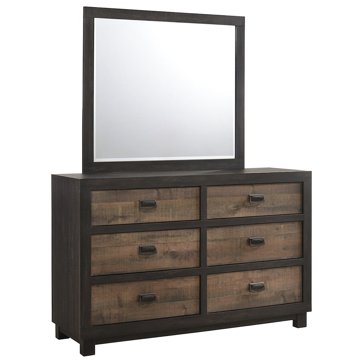 Elements Harlington 6-Drawer Dresser w/ Mirror Set