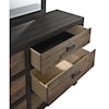 Elements International Harlington 6-Drawer Dresser w/ Mirror Set