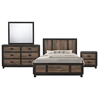 Transitional 4-Piece King Bedroom Group