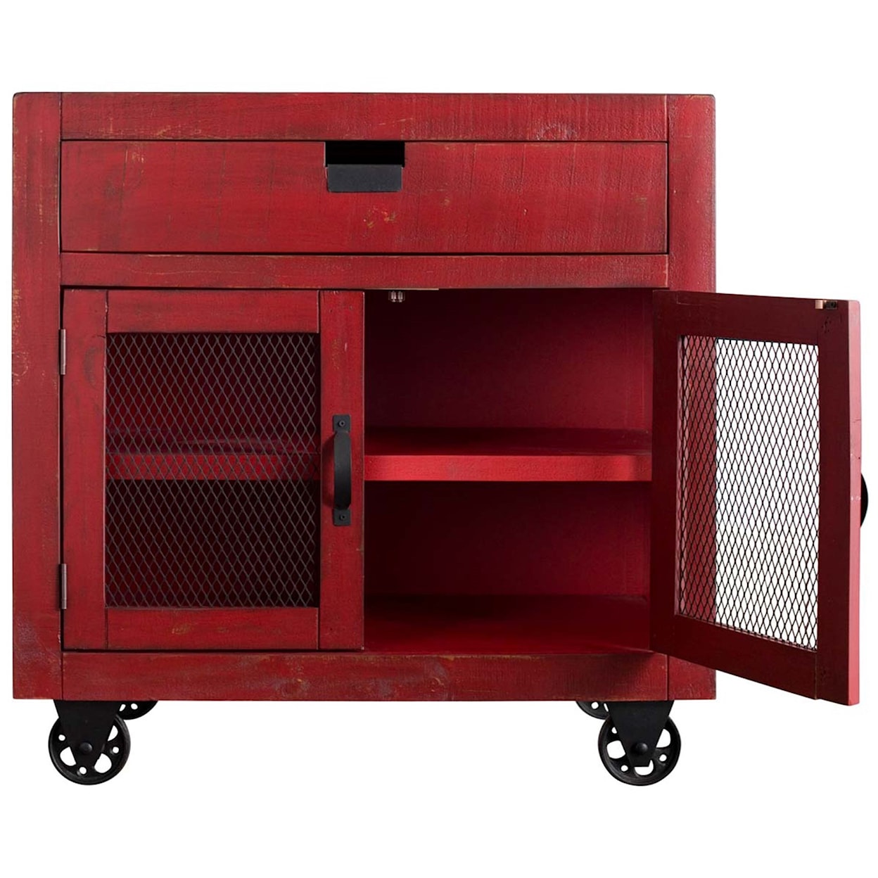 Elements International Industrial 2-Door Accent Chest