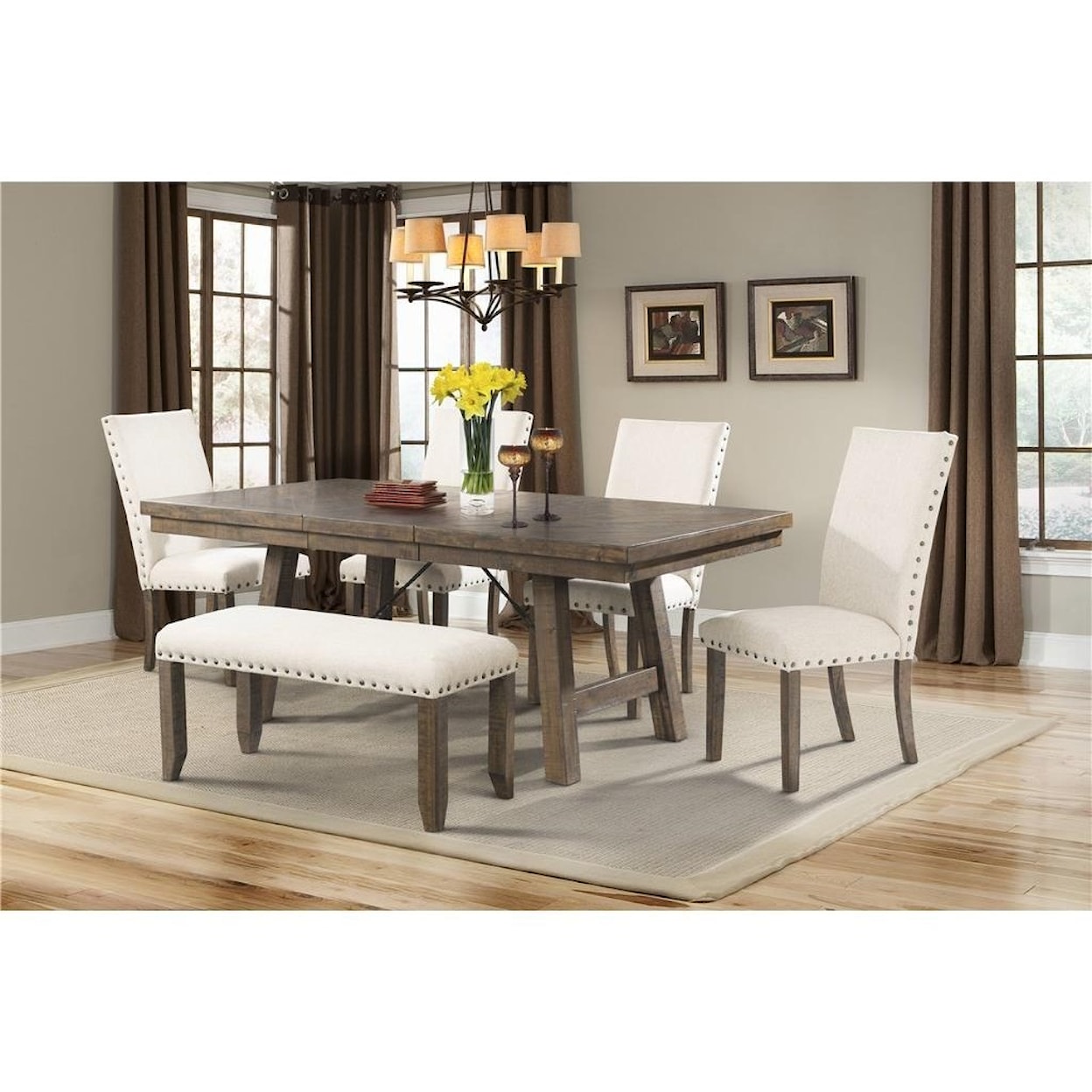 Elements International Jax Dining Table