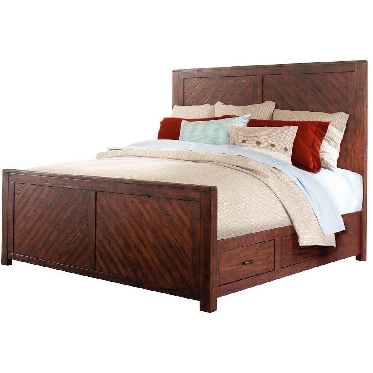 Elements International Jax King Storage Bed