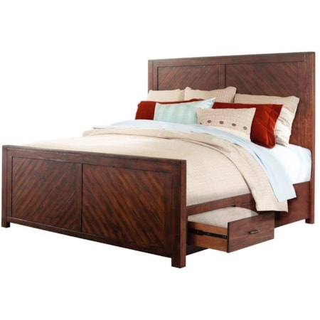 King Storage Bed